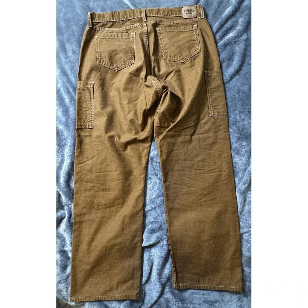 Denizen from Levi's Pants‎ Mens 38 Brown 90s Loose Straight Utility Carpenter